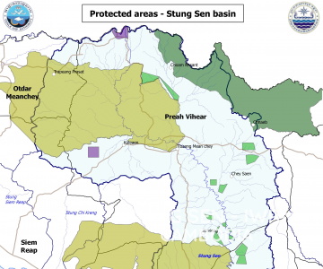 Map – Protected areas in the Stung Sen basin